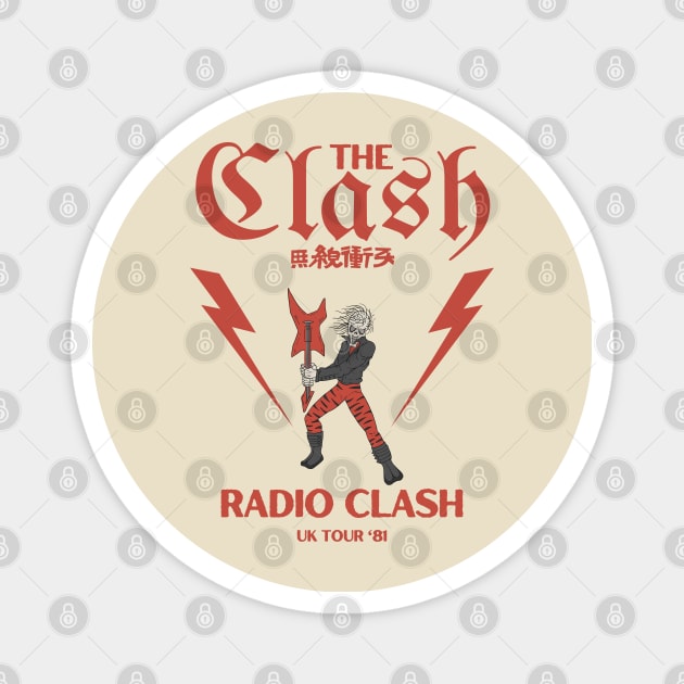 The Clash - Radio Clash // Original Fan Art Designs Magnet by Liamlefr